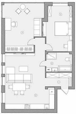 2-комнатная 79.65 м² в ЖК Ренессанс от 25 650 грн/м², Запорожье