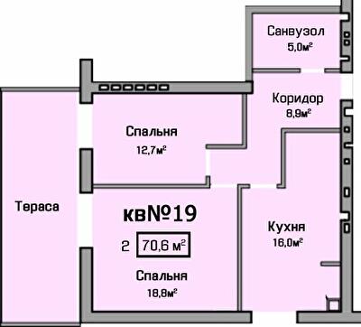 2-комнатная 70.6 м² в ЖК Европейский от 23 350 грн/м², Ровно