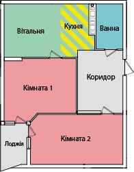 2-кімнатна 56.17 м² в ЖК на вул. Київська від 16 500 грн/м², Тернопіль