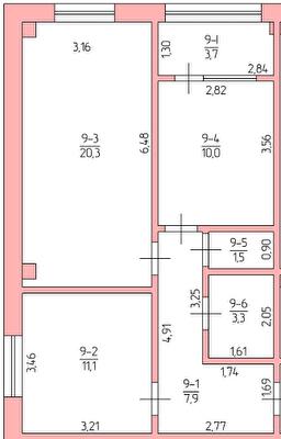 2-кімнатна 57.8 м² в ЖК The Loft від 8 150 грн/м², м. Нова Каховка