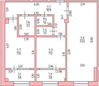 2-кімнатна 69.4 м² в ЖК The Loft від 8 500 грн/м², м. Нова Каховка