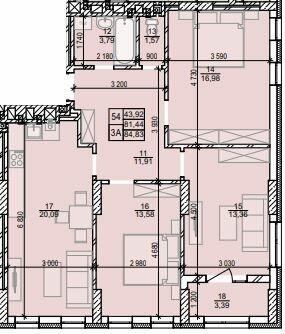 3-кімнатна 84.83 м² в ЖК Весняний від 18 000 грн/м², м. Винники