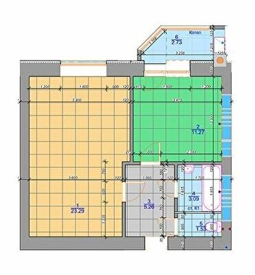 1-комнатная 47.17 м² в ЖК Одесский квартал от 28 450 грн/м², с. Крюковщина