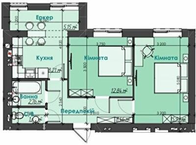 2-кімнатна 55.04 м² в ЖК Like Home від 18 000 грн/м², м. Ірпінь