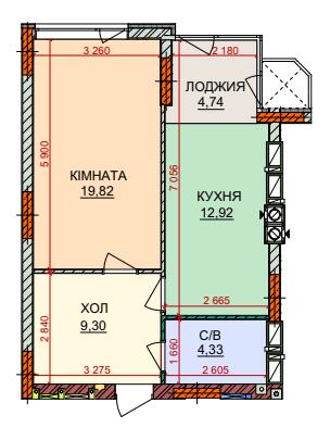 1-кімнатна 51.11 м² в ЖК Лісова казка 2 від 31 000 грн/м², Київ
