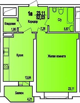 1-комнатная 52.03 м² в ЖСК Поющий фонтан от 22 600 грн/м², Одесса