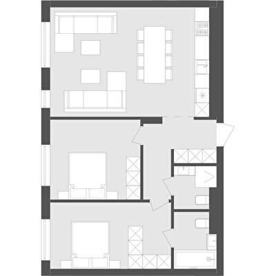 2-кімнатна 72.39 м² в ЖК Avalon Holiday від 20 000 грн/м², с. Сокільники
