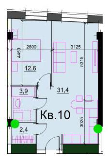 1-кімнатна 50.3 м² в ЖК Loft White від 42 400 грн/м², Дніпро