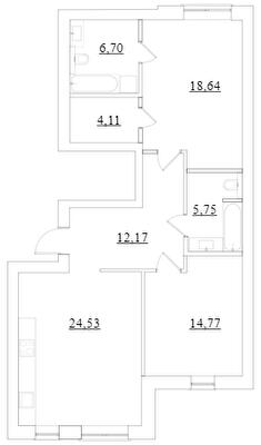 2-комнатная 86.67 м² в ЖК Desna Park Residence от 22 000 грн/м², с. Зазимье