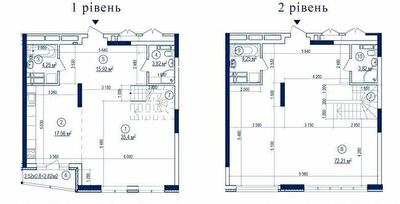 Дворівнева 156.84 м² в ЖК Володимирський від 79 900 грн/м², Київ