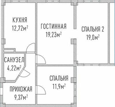 3-комнатная 76.44 м² в ЖК Лондон Парк от 31 950 грн/м², Киев