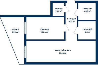 2-кімнатна 54.86 м² в КБ Liverpool House від 33 000 грн/м², Київ