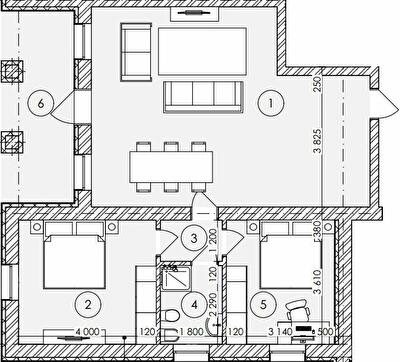 3-комнатная 79.34 м² в КД FAMILY BOTANIQ GARDEN от 36 950 грн/м², с. Лесники