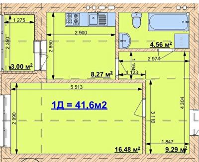 1-комнатная 41.6 м² в ЖК Grand Comfort от 14 000 грн/м², с. Михайловка-Рубежовка