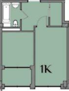 1-кімнатна 31.6 м² в ЖК Гринвіч Парк від 19 650 грн/м², с. Ілічанка