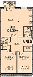 3-комнатная 108.2 м² в ЖК Бородино от 24 600 грн/м², Запорожье