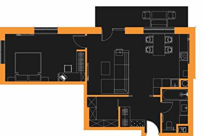 1-комнатная 66 м² в ЖК Корона Ренессанса от 25 150 грн/м², Запорожье