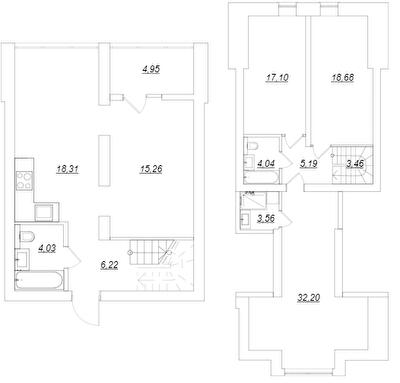 Двухуровневая 132.95 м² в ЖК Desna Park Residence от 16 800 грн/м², с. Зазимье