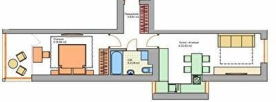1-комнатная 52.3 м² в ЖК Эталон от 22 500 грн/м², г. Ирпень