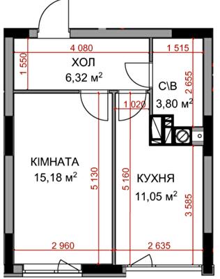1-комнатная 36.35 м² в ЖК На Прорезной 2 от 27 500 грн/м², пгт Гостомель