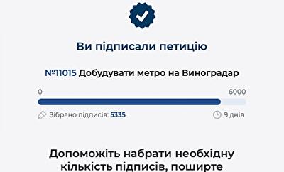 Допоможіть мешканцям Києва і підпишіть петицію щодо добудови метро на Виноградарь