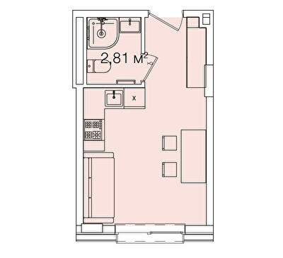 1-комнатная 19.63 м² в ЖК Smart House от 81 590 грн/м², Львов