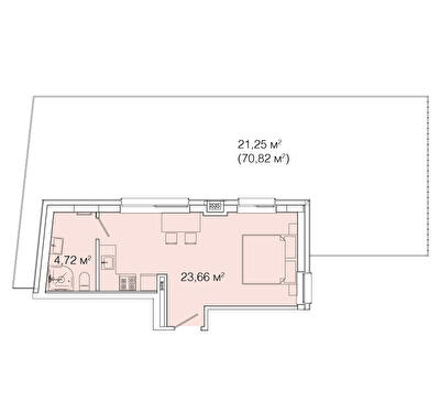1-комнатная 49.63 м² в ЖК Smart House от 99 500 грн/м², Львов