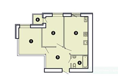2-комнатная 56.65 м² в ЖК Comfort City от 37 000 грн/м², Запорожье