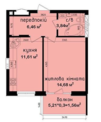 1-кімнатна 38.15 м² в ЖК Кришталевi джерела від 54 000 грн/м², Київ
