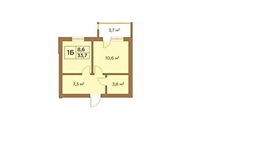 1-комнатная 33.7 м² в ЖК Гранд Виллас от 20 750 грн/м², пгт Ворзель